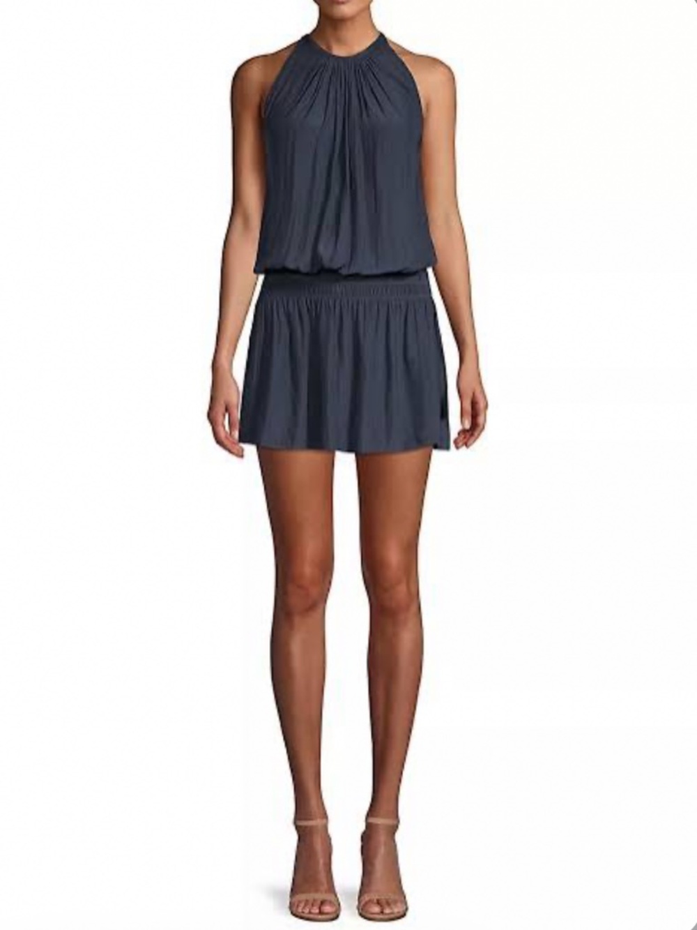 Ramy Brook Paris sleeveless drop waist mini dress